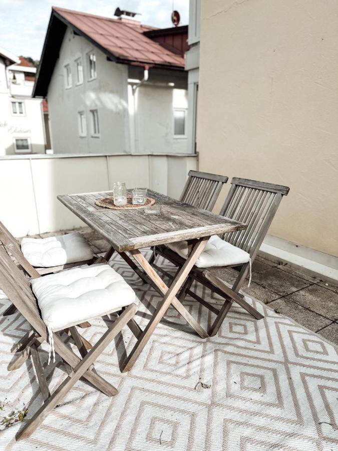 Zentrale Wohnung + Dachterrasse Sonthofen Exterior photo